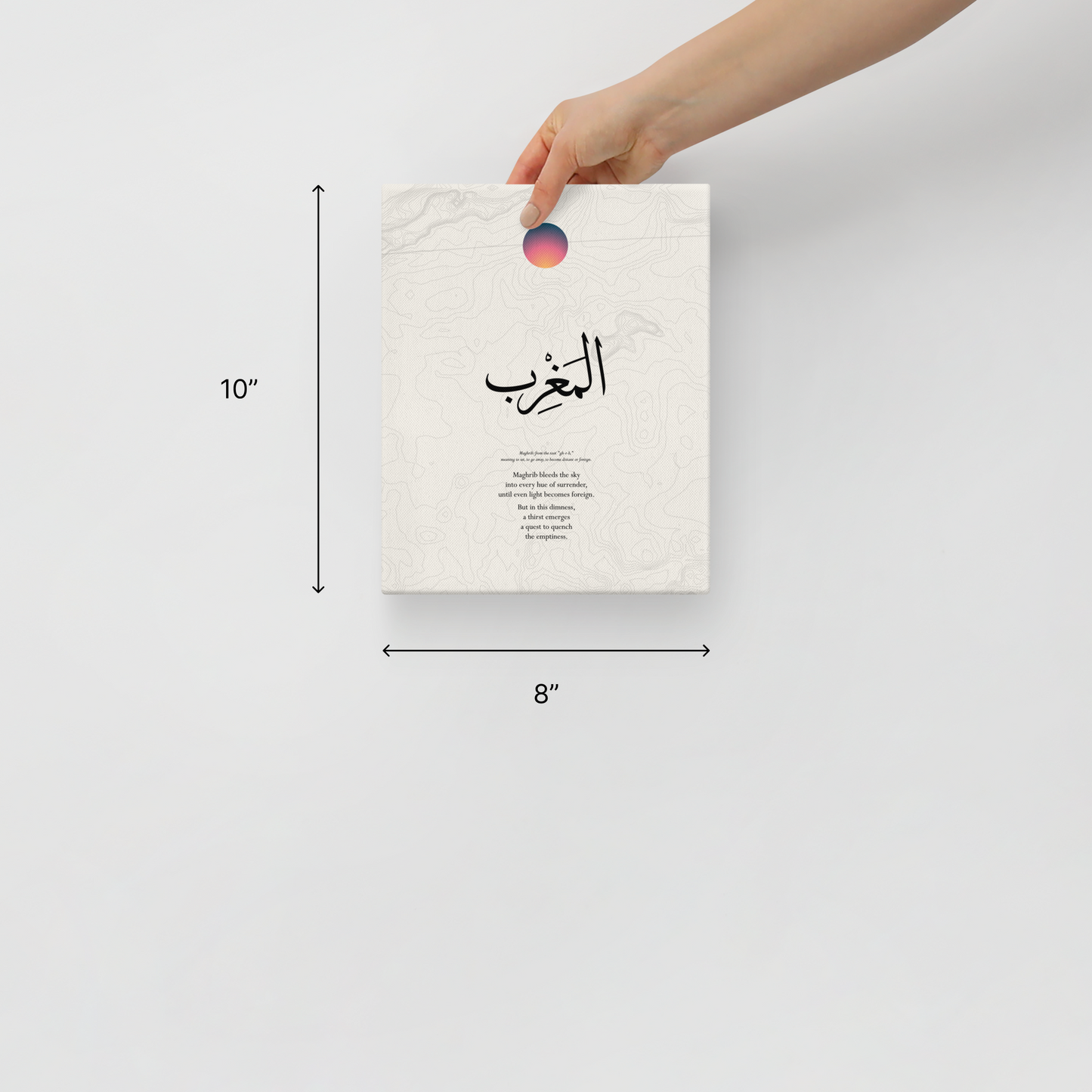 The Five Prayers Canvas Set (8"x10" each, 45" total width)